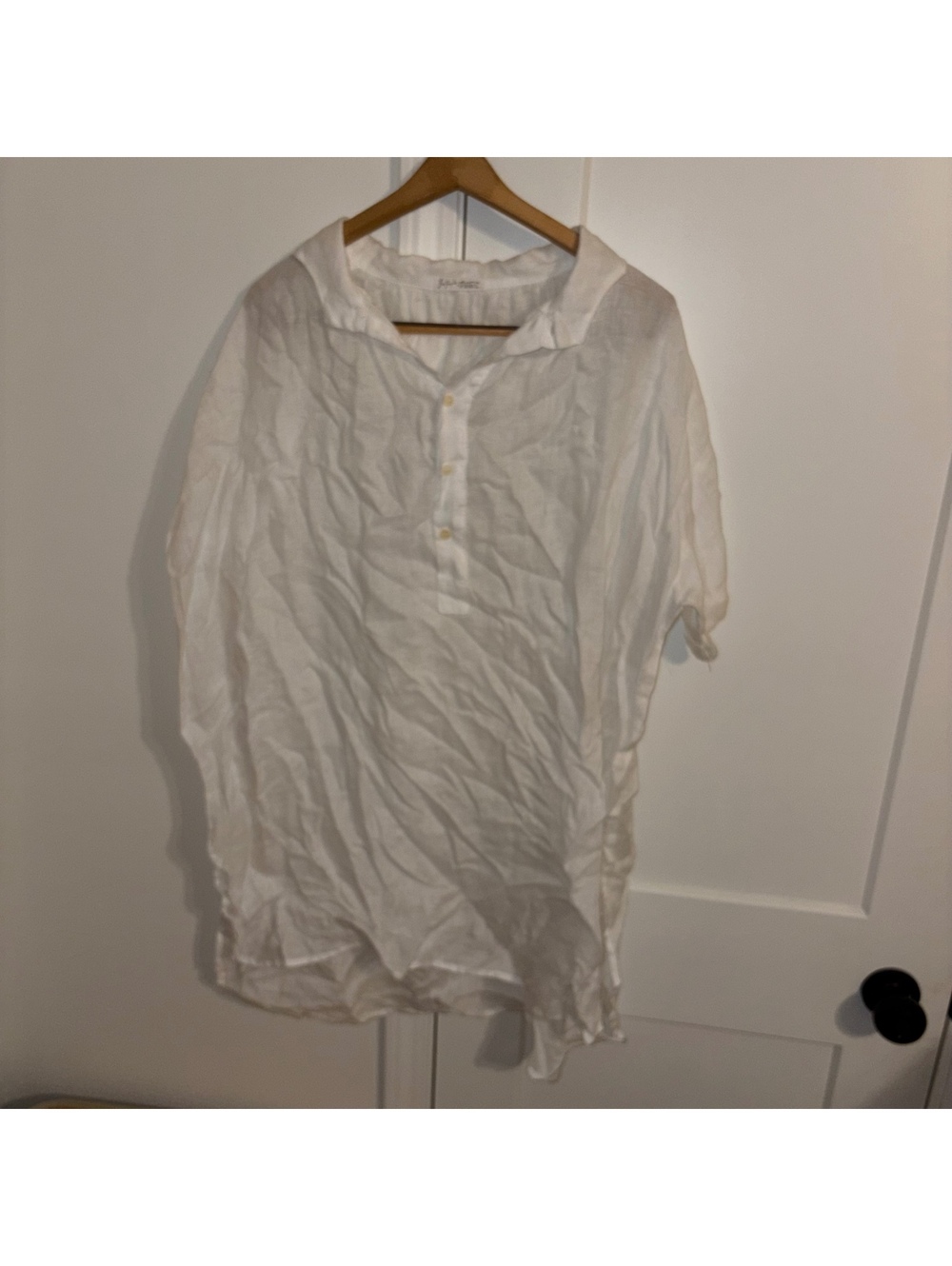 Free People x CP Shades $240 100% Linen Tunic Woman’s Medium Oversized Pullover - Picture 7 of 8